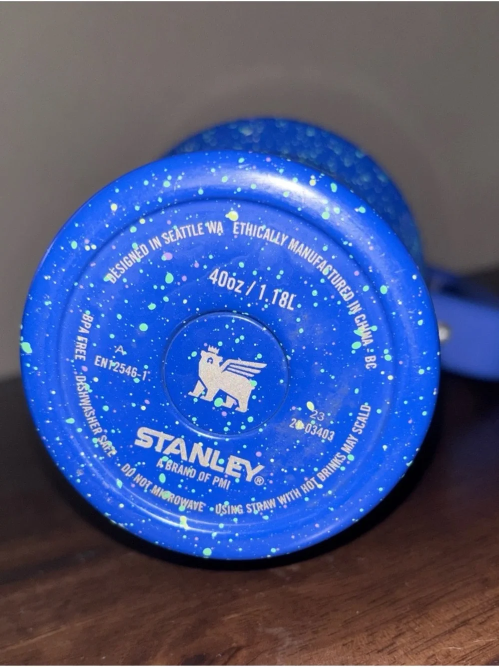 STANLEY 40 oz. Quencher H2.0 FlowState Tumbler Deep Iris Speckle - Picture 3 of 4